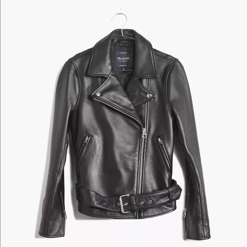Madewell Ultimate Leather Motorcycle Jacket (L)
